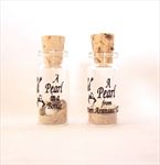 NGH115C Small Pearl in Mini Glass Bottle With Custom Imprint